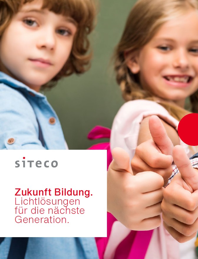 Cover der SITECO Broschüre Zukunft Bildung